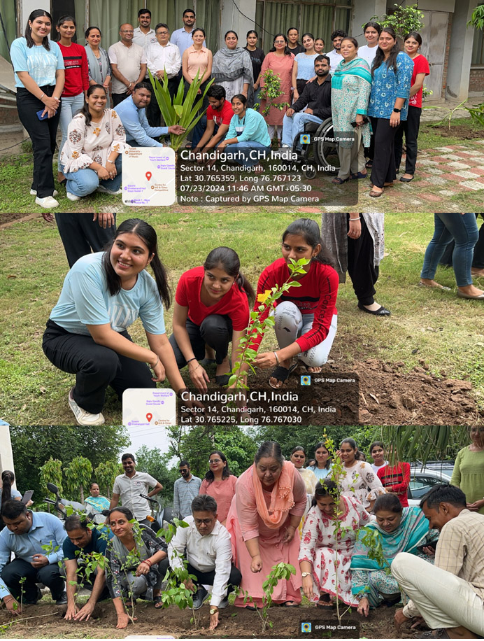 Panjab University, Chandigarh, celebrated Van Mahotsav with a significant plantation drive.